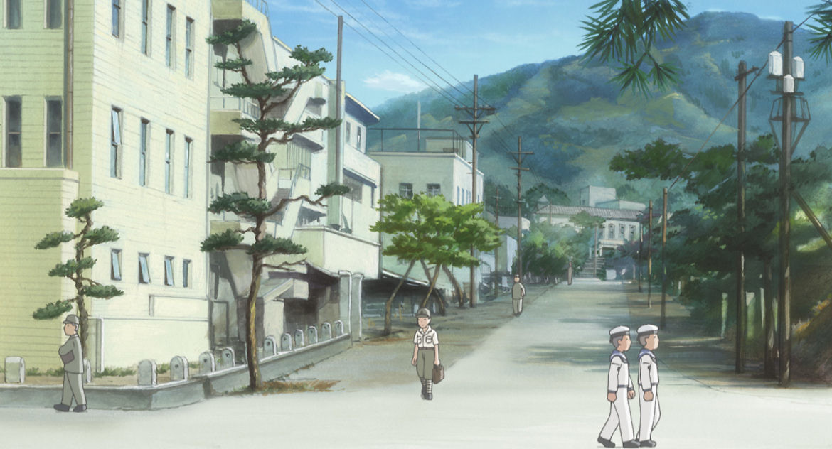 旧海軍病院へ続く道